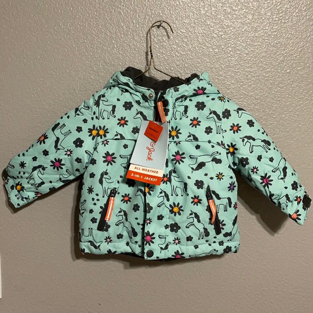 Toddler Girls Unicorn 3-in-1 Jacket -- Cat & Jack